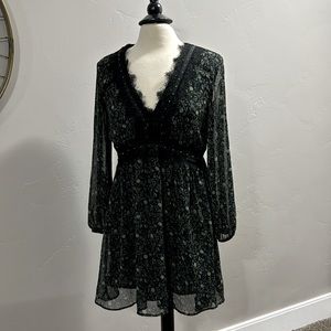 Zara floral lace dress